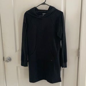 Last chance! Marc NY Performance heavy black hoodie dress, size M
